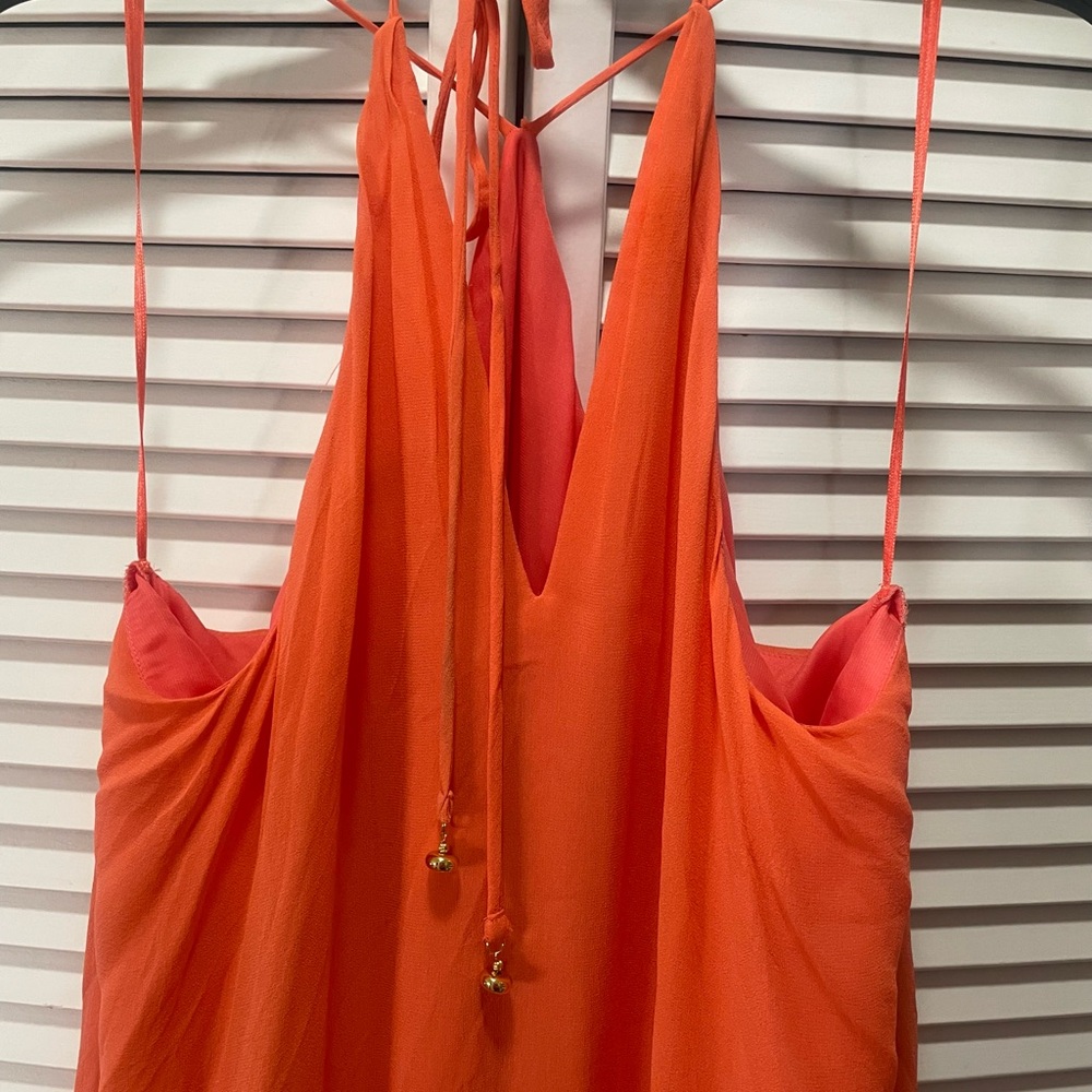 Trina Turk Chiffon Halter Maxi Dress - Picture 6 of 7
